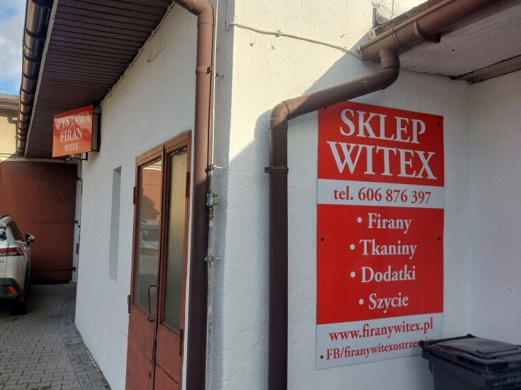Salon Firany Witex w Ostrzeszowie przy ulicy Sienkiewicza 17