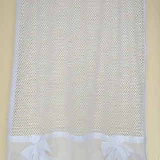 Roletka z kokardkami.szer 110cm.wys 135cm.
