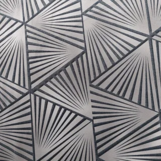 Tkanina zasłonowa velvet szara geometryczna 150 cm