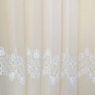 Firanka haftowana kwiaty 160cm