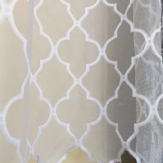 Firanka żakardowa Maroko 160 cm z geometrycznym wzorem
