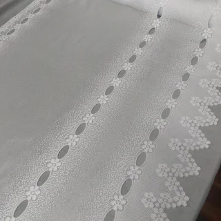 Zazdroska żakardowa 60 cm z gotowymi oczkami na patyk zazdroskowy