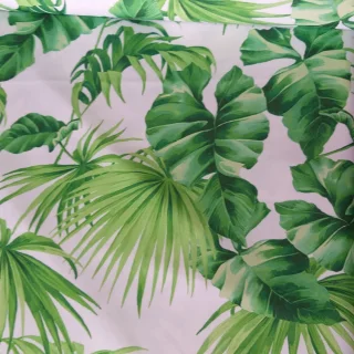 Tkanina w zielone liście Monstera
