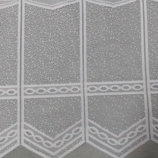 Gotowa zazdroska żakardowa 30 cm z siateczką i geometryczną ramką