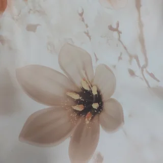 Tkanina zasłonowa jasna kwiaty magnolii 150 cm