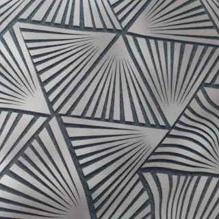 Tkanina zasłonowa velvet szara geometryczna 150 cm