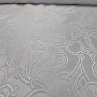 Elegancka biała tkanina na obrus bieżnik zasłony i poduszki