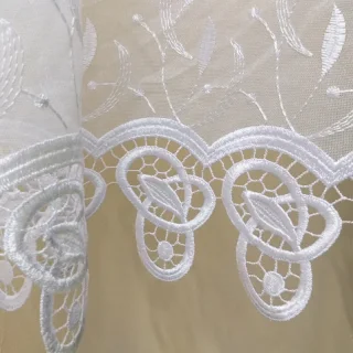 Firanka gipiurowa dwa rzędy gipiury na markizecie 180 cm
