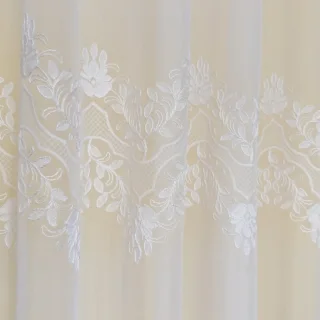 Firanka haftowana kwiaty 160cm