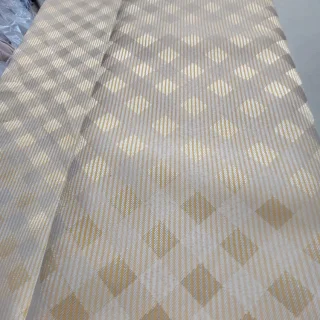 Tkanina poliestrowa plamoodporna 170 cm w ciepłą kratkę