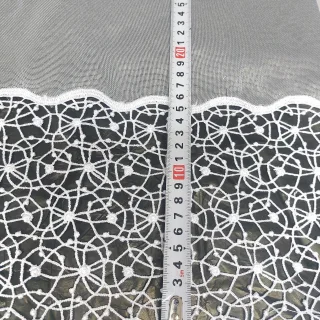 Firana gipiurowa kropki pajęczyna 180cm